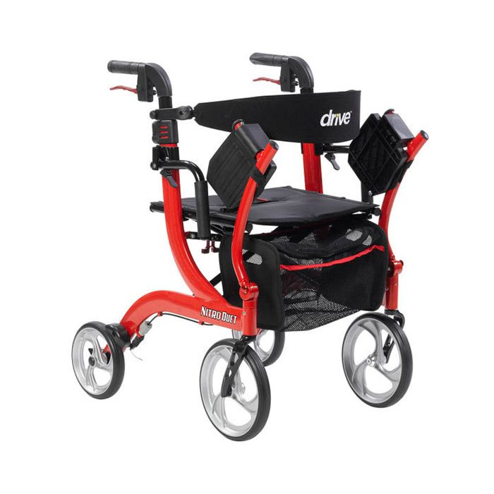 Medical Nitro Duet Rollator and Transport Wheelchair