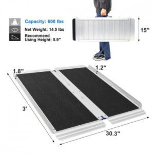 3 Feet Portable Wheelchair Ramp